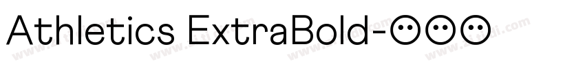 Athletics ExtraBold字体转换